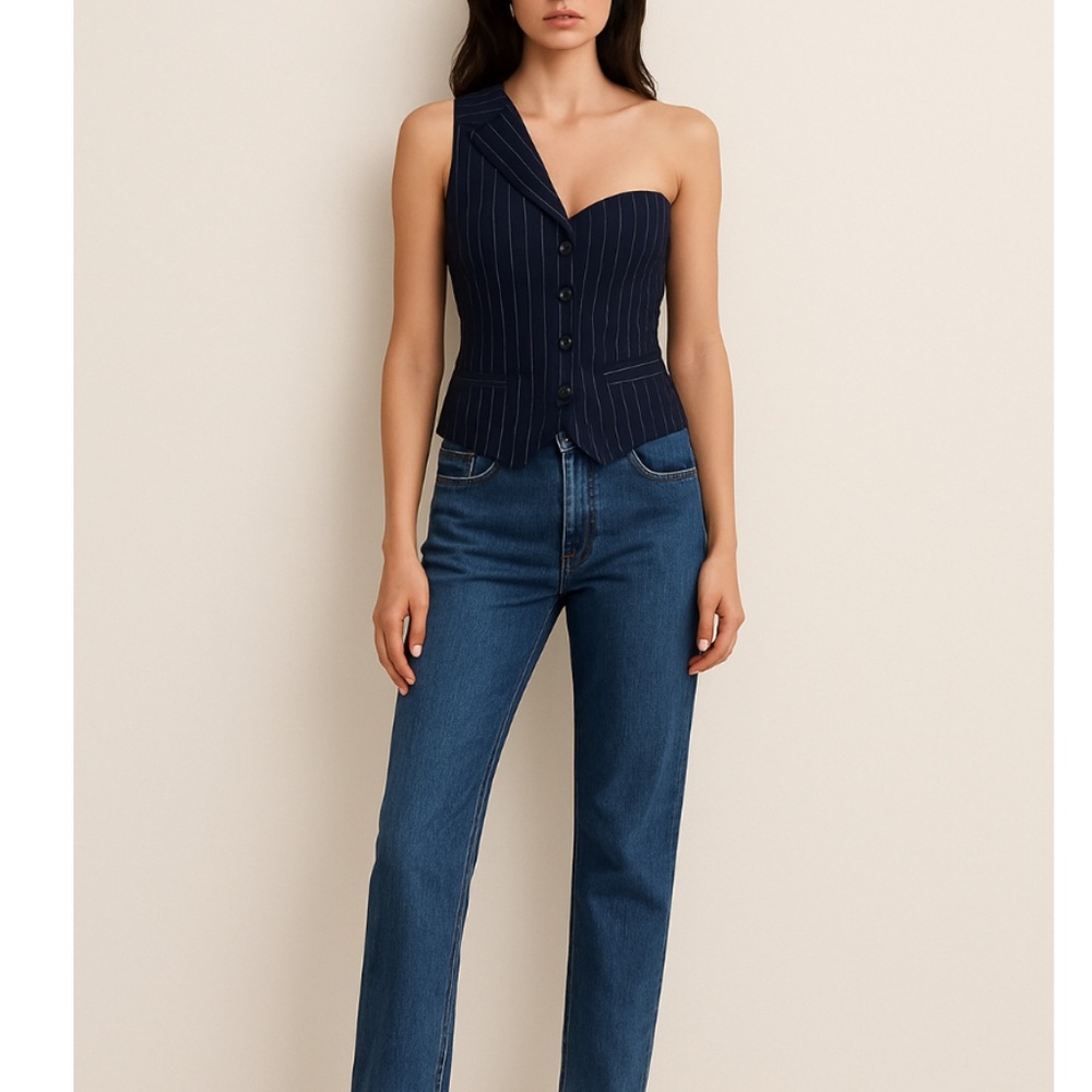 Bare shoulder vest